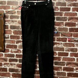 VN Jeans Black Faux Suede Pants - Size 40 (US 7-8)